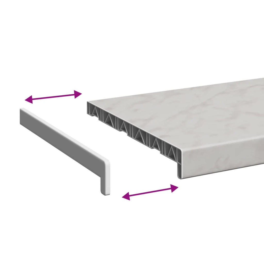 Soglia della Finestra Texture in Marmo 140 x 35 x 4,5 cm PVC CFW4261513