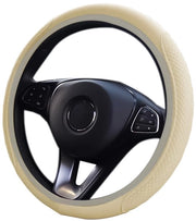 Supporto al volante universale 38 cm - Microfibra/Cuoio - Antiscivolo - Respirante - Senza odore - Sostenibile Comfortevole guida - Supporto al volante