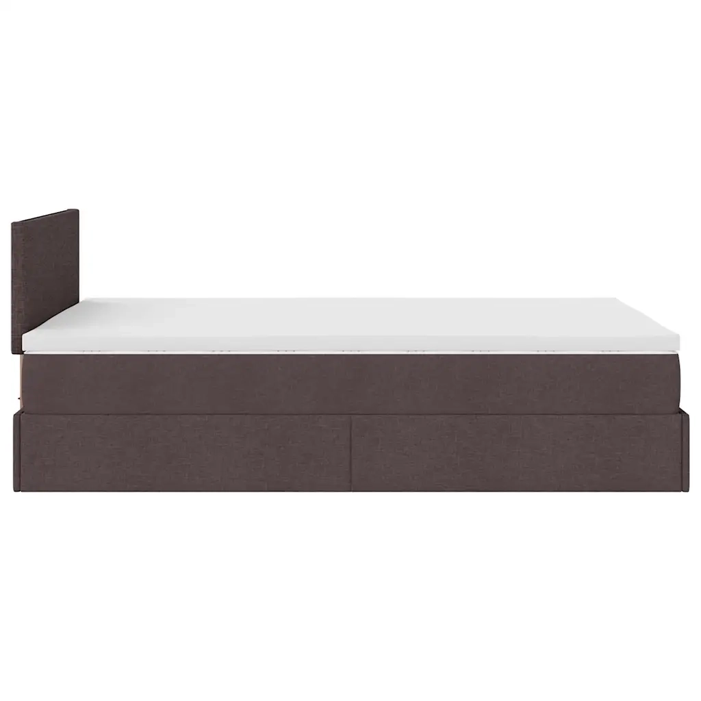 Struttura Letto Pouf con Materasso 80x200 cm in Tessuto 3311362