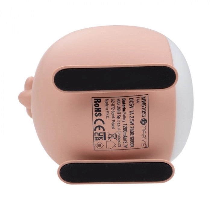 Lampada notte bimbi wireless elicottero rosa LED 2,5W Mary's