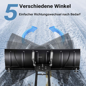 Spazzaneve per quad, 120cm x 40 cm, regolabile, Sgombraneve Spartineve