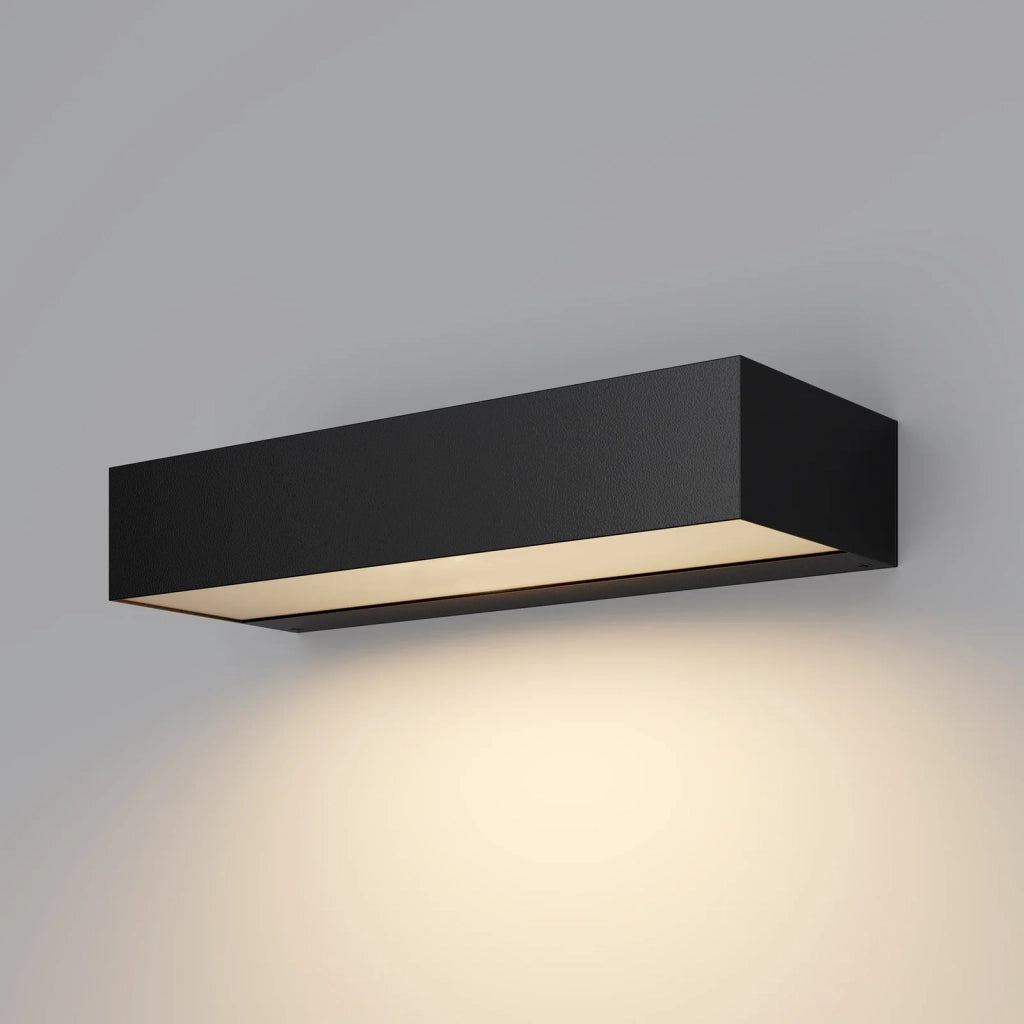Maytoni Applique Moderna Lot 1 luce LED integrato IP65 grafite alluminio vetro