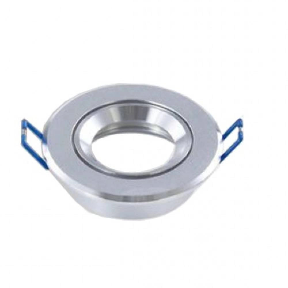 Trade Shop - Porta Faretto Da Incasso Attacco Gu10 Ip20 72mm Cornice Portafaretto Tondo P17 -