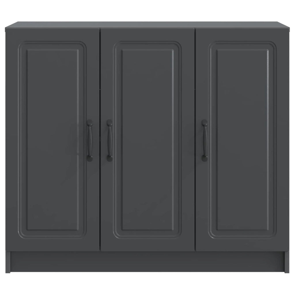 Credenza Nero 89 x 34,5 x 77 cm Legno ingegnerizzato 895796