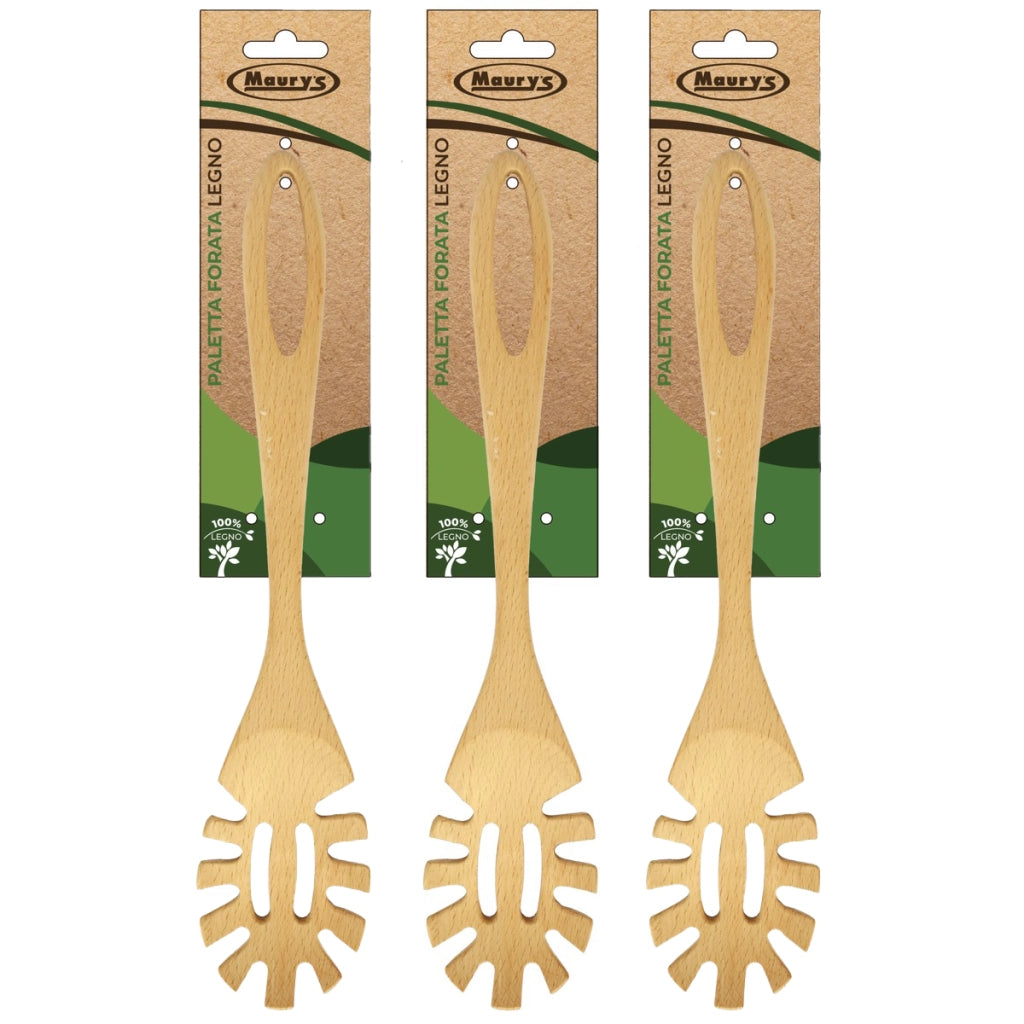 MAURY'S SET 3 SERVISPAGHETTI IN LEGNO 33 CM