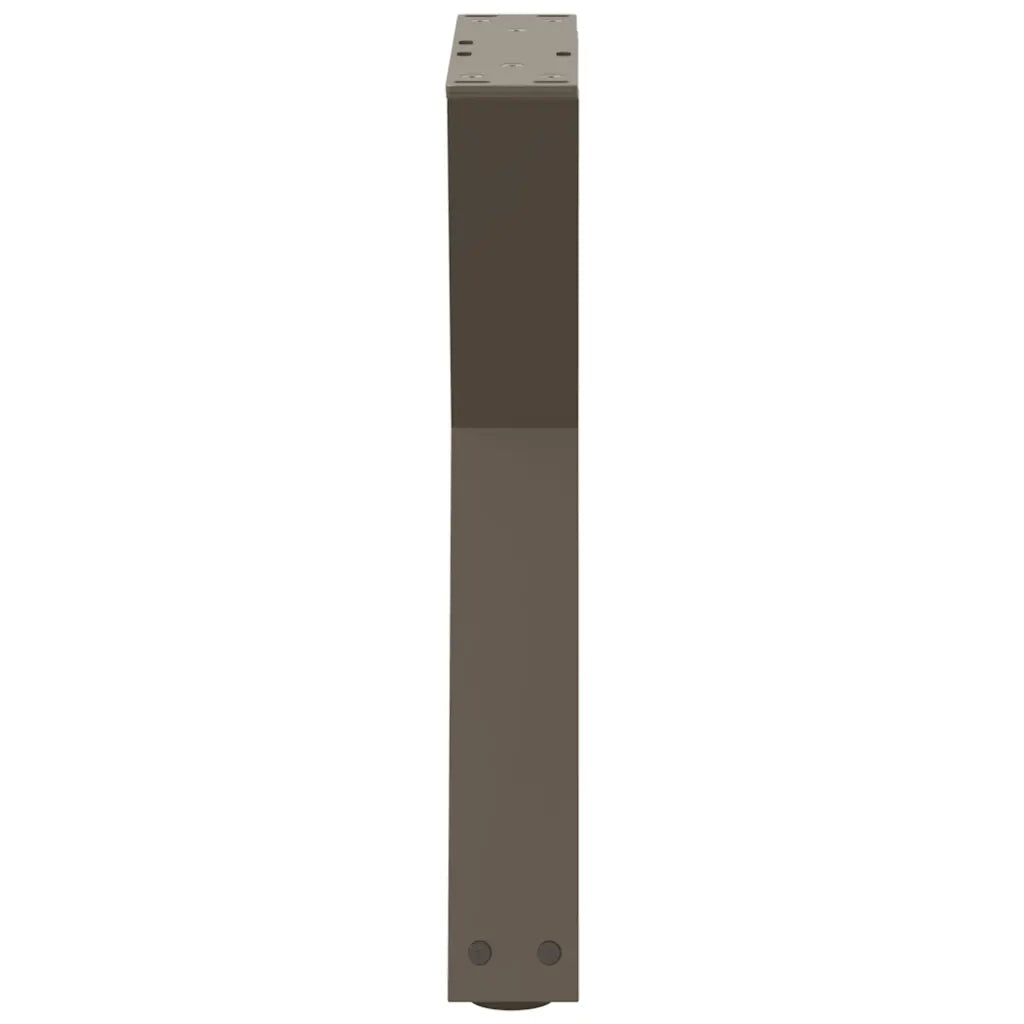 Gambe per Tavolino da Caffè 2 pz Acciaio Naturale 28x(42-43,3) cm Acciaio 4012699