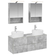 Set di mobili per il bagno 5 pcs Grigio Cemento 3406922