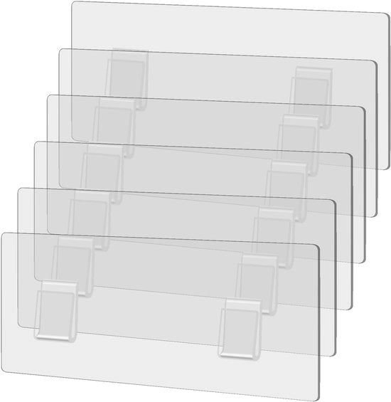Haken per Adesivo 6 Stuks - Haken per Parete senza Forare - Haken per Ophangen con Adesivo - Haken per Bagno in Plastica - Peso Massimo 5 kg