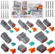 Connettore elettrico impermeabile - 6 set di pin - Alta qualità - Grigio - Adatto per auto e motociclo - Connettore affidabile...