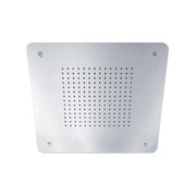 Soffione in acciaio a soffitto Sphera Italia 40x42,5cm Materiale: Acciaio, Colore: Nero opaco