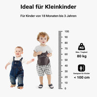 Torre Montessori in bambù 46x46x90cm, con barre di protezione, Learning tower Scala montessoriana