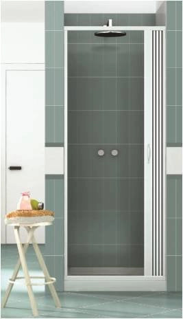 Box doccia mod. Vergine 120xH185cm in pvc a soffietto laterale