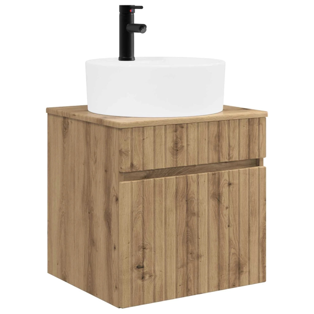 Set di Armadi da Bagno 5 pcs Rovere Artigianale 3406598