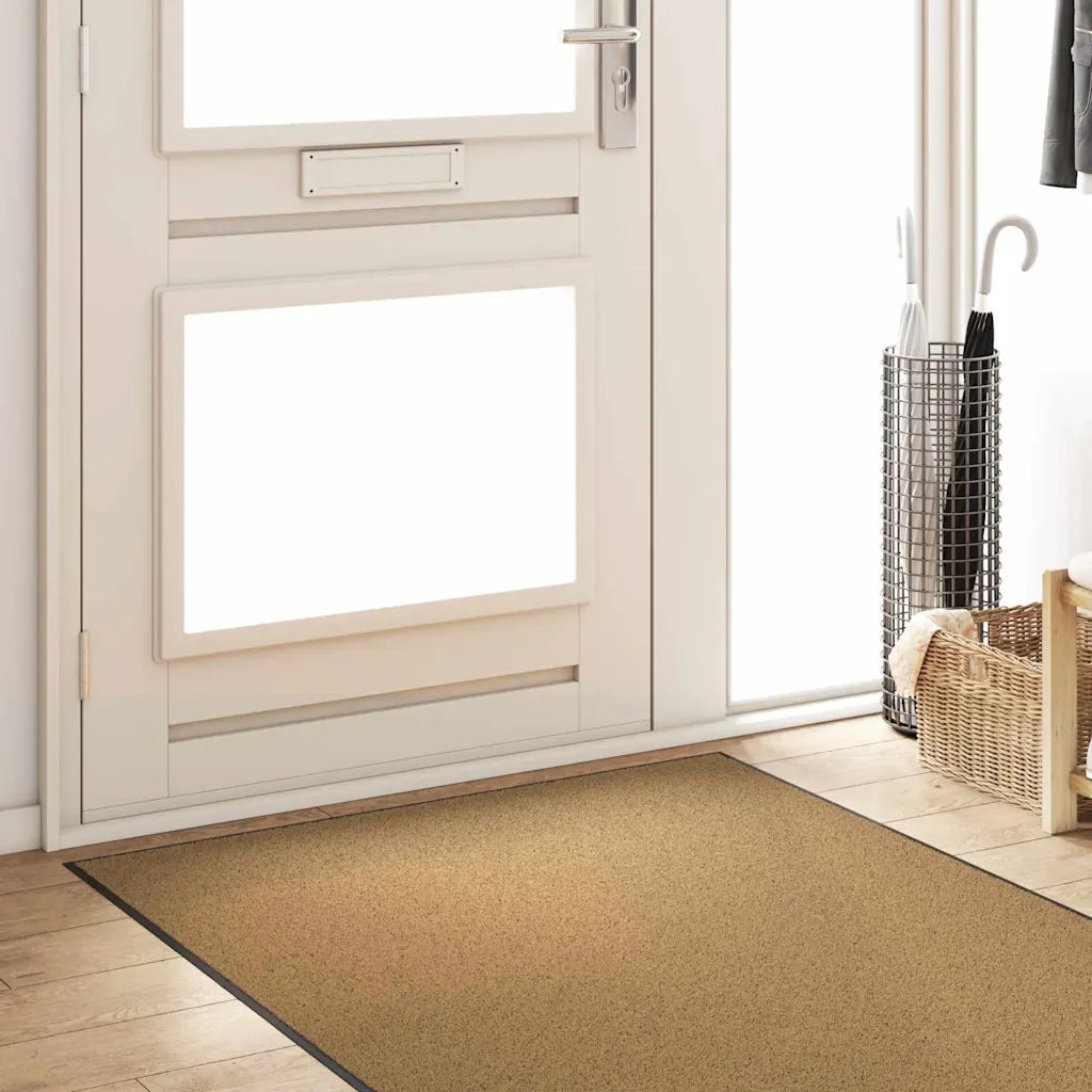 Tappetino Altro Crema e Nero 120 x 300 cm Poliammide e PVC 4100754