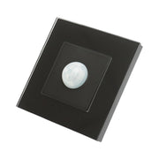 Interruttore sensore di movimento PIR nero 220V, cornice in vetro 86x86x34mm