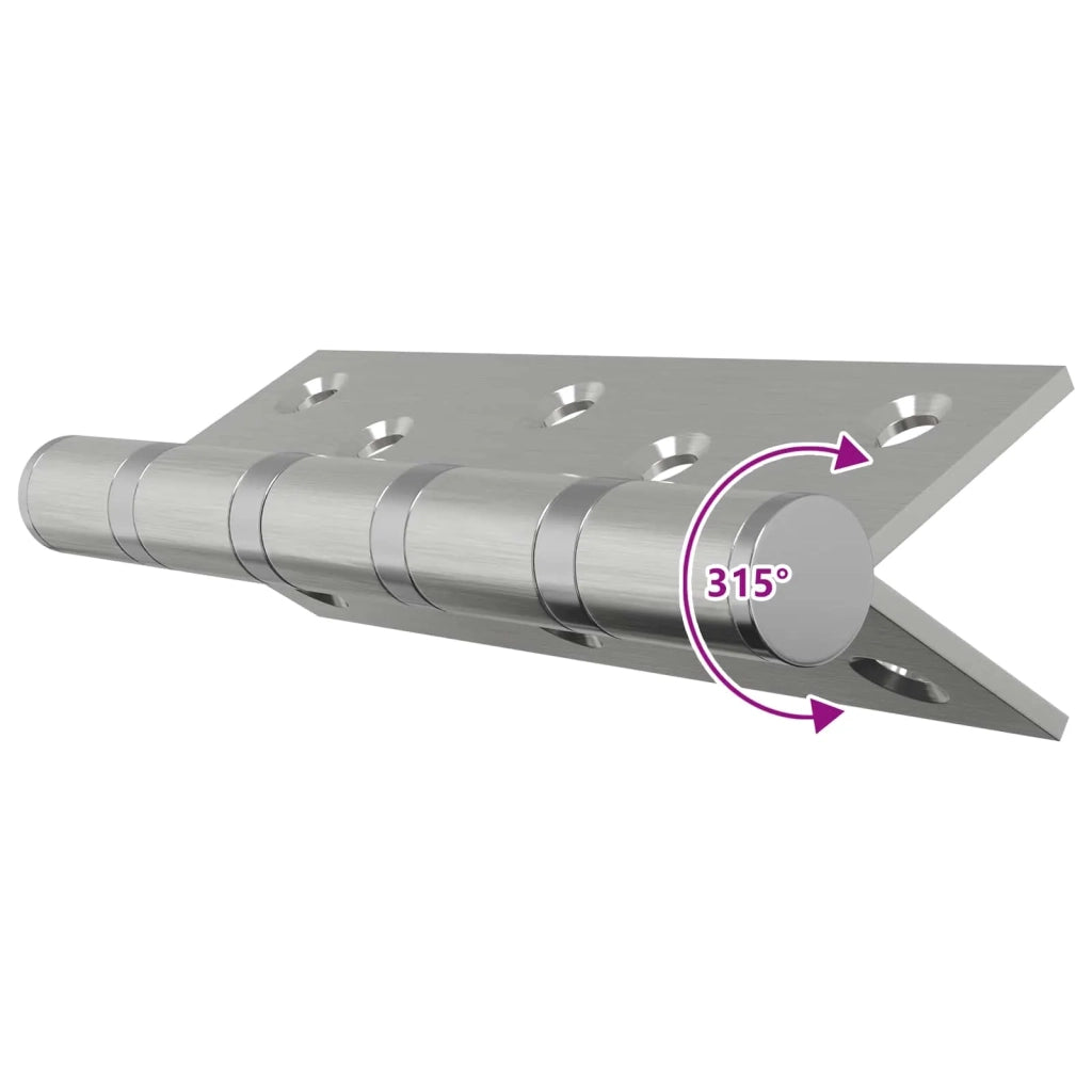 Cerniera 16 pz 125 x 75 x 13 mm Argento Acciaio 42041381