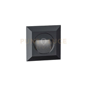 GES2121N- SEGNAPASSI ANTRACITE A LED IN ALLUMINIO E VETRO 4000K 108LM 3W AD INCASSO