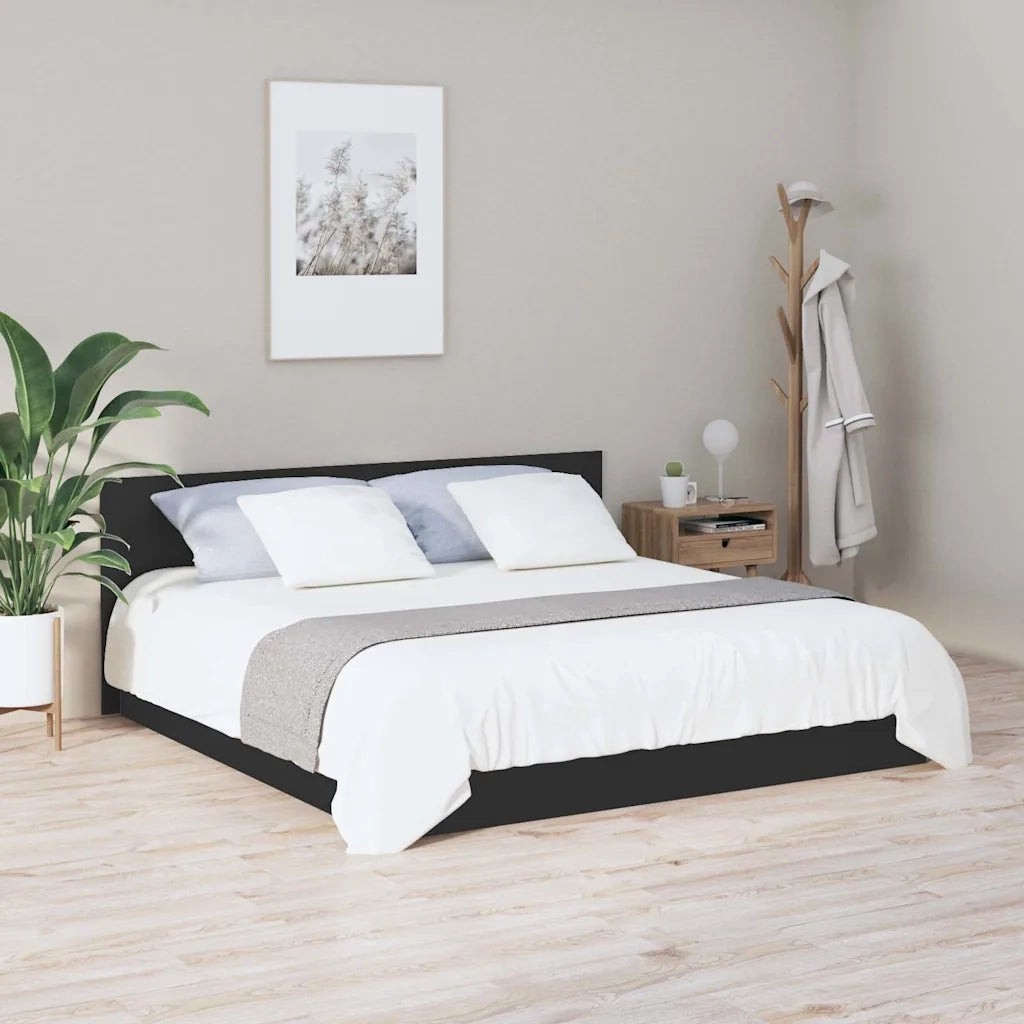 Testiera | Testata per Letto Nera 200x1,5x80 cm in Legno Multistrato