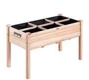Bacino per piante - Vasi per piante da esterno - Bacini per piante da esterno - Legno - 120x58x76cm - 100kg di carico massimo