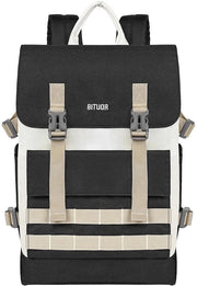 Borsa a Spalla per Uomo e Donna, Borsa per Laptop, Borsa a Spalla per Giorno con Fodero per Laptop 15,6", Borsa a Spalla Impermeabile, Borsa per Scuola Borsa Casual per Scuola, Lavoro, Tempo Libero, Viaggio, Nero