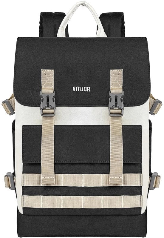 Borsa a Spalla per Uomo e Donna, Borsa per Laptop, Borsa a Spalla per Giorno con Fodero per Laptop 15,6", Borsa a Spalla Impermeabile, Borsa per Scuola Borsa Casual per Scuola, Lavoro, Tempo Libero, Viaggio, Nero