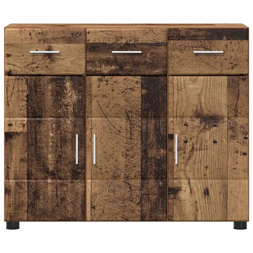 Credenza con porta FLORIN Legno vecchio 88,5 x 30,5 x 73 cm 880319