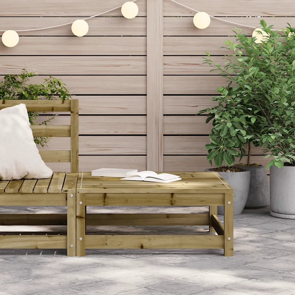 Poggiapiedi da Giardino 70x70x30 cm in Legno Impregnato di Pino 837941