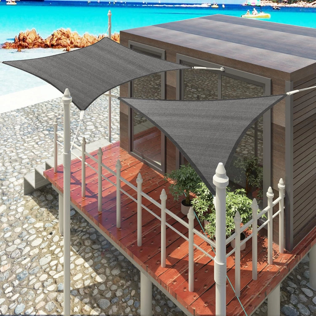 Tenda a Vela Ombreggiante Parasole Protezione HDPE Raggi UV 95% per Esterno Giardino per Esterno, Giardino e Terrazza, Piscina