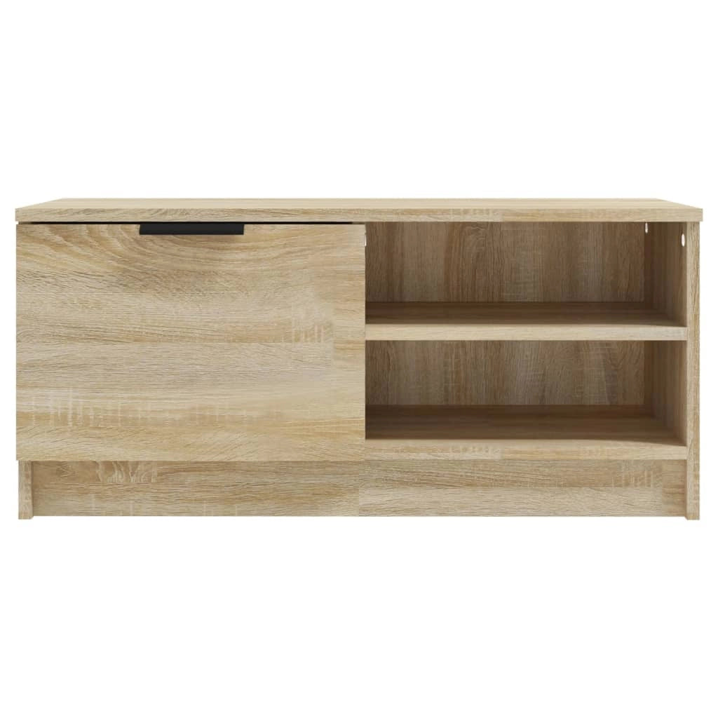 Mobile TV multimediale mensola TV credenza mobile TV sala da pranzo soggiorno camera da letto 2 pezzi rovere Sonoma 80 x 35 x 36,5 cm legno ingegnerizzato marrone 02_0028621