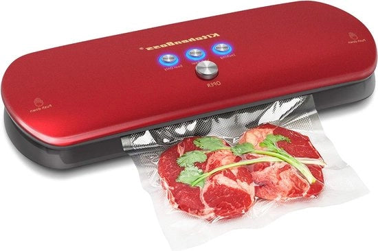 Sistema di aspirazione automatico per la casa - set di avvio 5 sacchi di aspirazione (rosso)