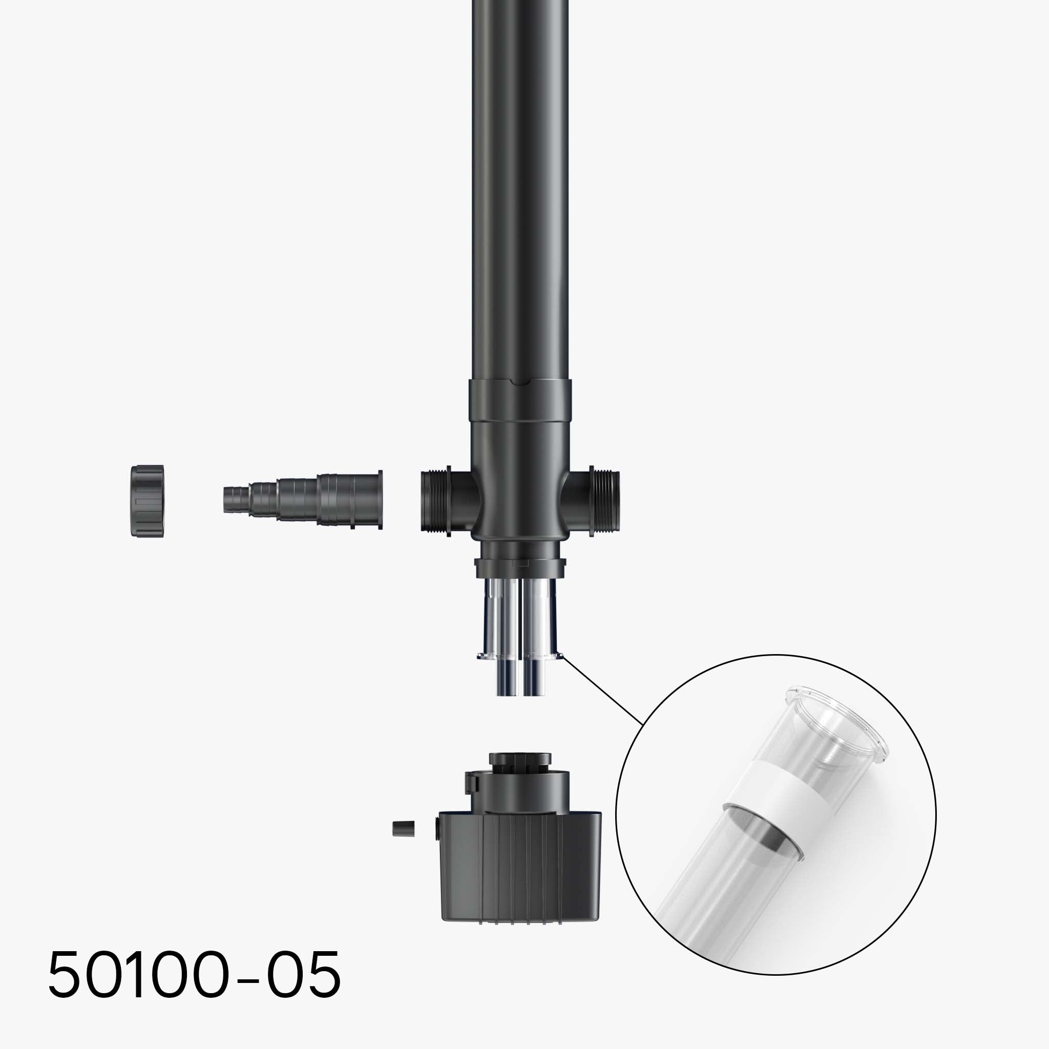 Boccola in vetro di quarzo di ricambio per chiarificatore per laghetti CUV-155