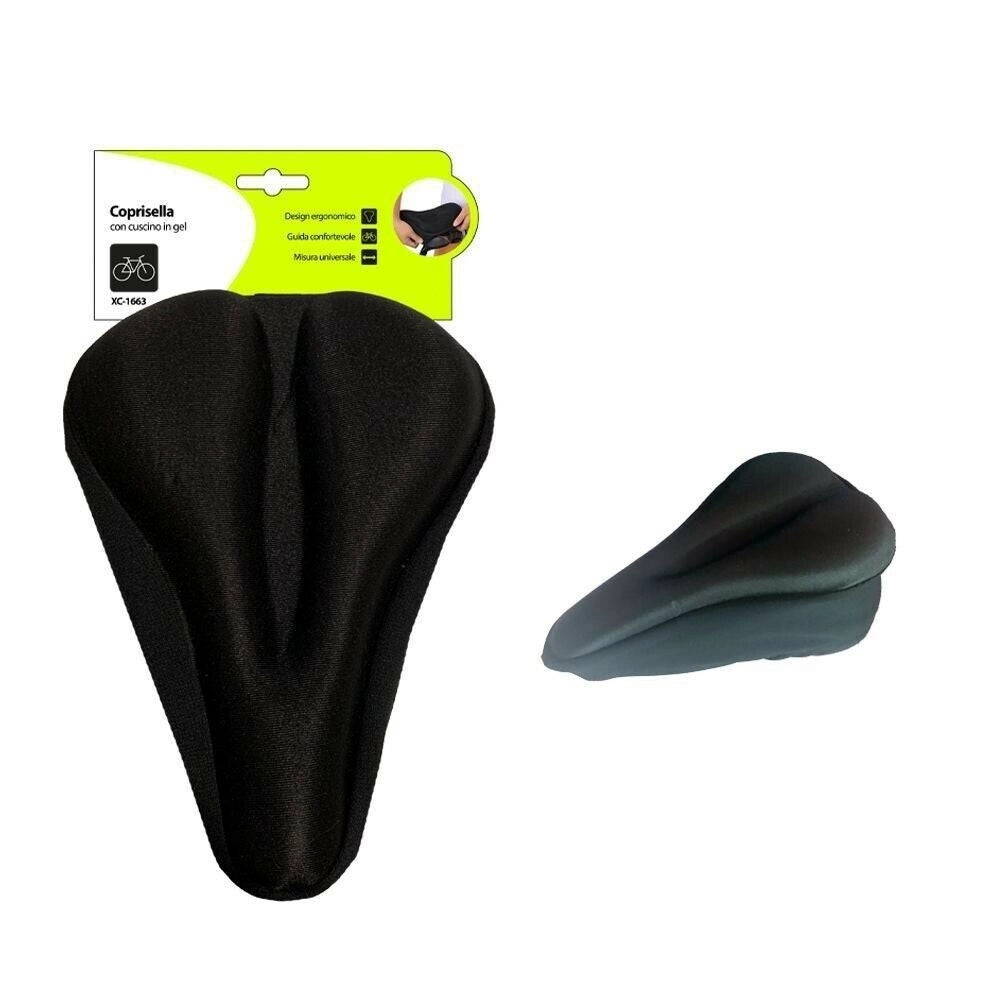 Trade Shop - Coprisella Copertura Per Sella Sellino Con Cuscino Gel Bici Bicicletta Xc-1663 -