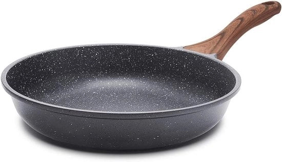 Piastra da cottura 28 cm - rivestimento antitrasferimento - adatto per induzione - rivestimento granito - cottura salutare