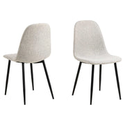 Sedia Malva Tessuto Sabbia Struttura Metallo Cm 44x54h46/86