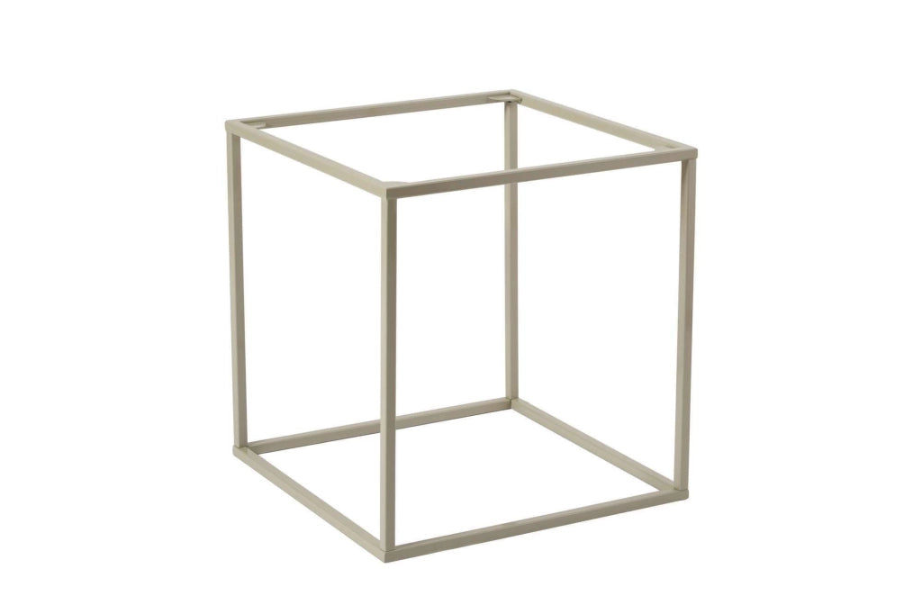 Tavolino in metallo "Koala" 45 x 45 x 52 cm - Taupe