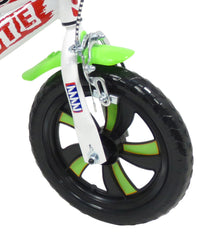 Bicicletta per Bambino 12" 2 Freni Gomme in EVA Rt-Boy Skate Bianca/Verde