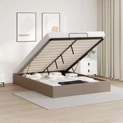 Struttura Letto Pouf senza Materasso 140x200 cm Similpelle
