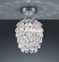 Plafoniera da Interno Attacco E27 in Metallo Cromo