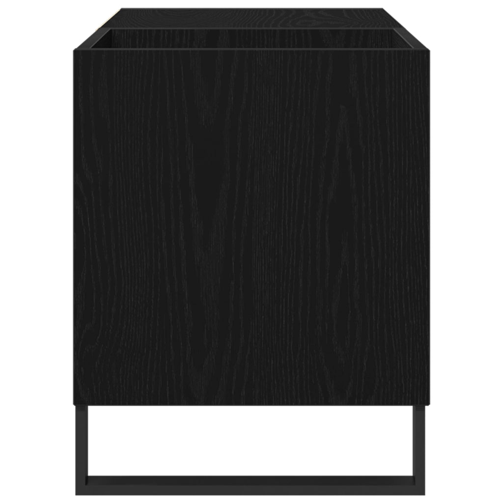 Mobile da registrare  Nero Rovere 84,5x38x48 cm in Legno ingegnerizzato