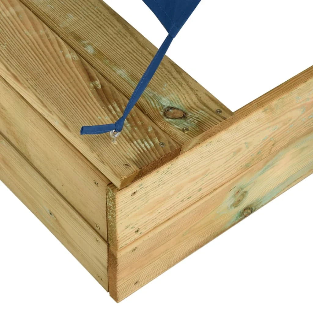 Sabbiera con tetto 80 x 60 x 97,5 cm legno di pino impregnato 02_0005057