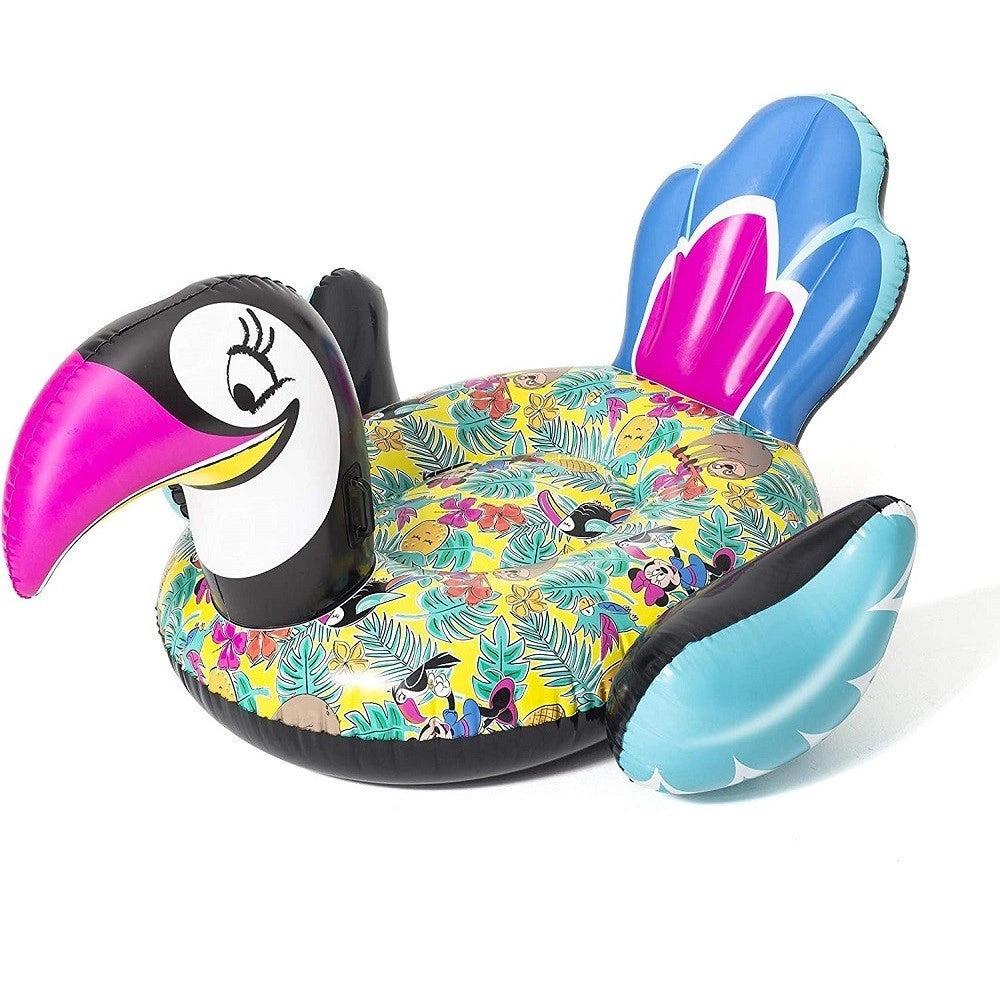 Trade Shop - Cavalcabile Gonfiabile A Forma Di Tucano Minnie 207 X 150 Cm Con Maniglie 91082 -
