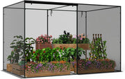 Serra da Giardino, Mini Serra da Balcone per Proteggere Piante e Fiori con Rete Traspirante ad Alta Densità, Robusti Tubi Metallici, Connettori Rinforzati e Borsa