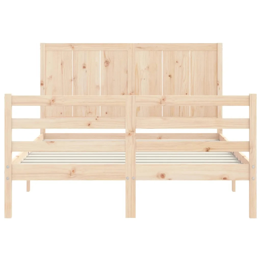 Giroletto con Testiera Small Double-Struttura Letto in Legno Massello 498417
