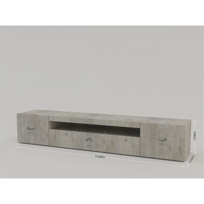 Mobile Porta TV Daiquiri – 200cm – Cemento