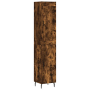Credenza | Madia | Buffet da pranzo | Armadio da pranzo Rovere Fumo 34,5x34x180 cm in Legno Multistrato
