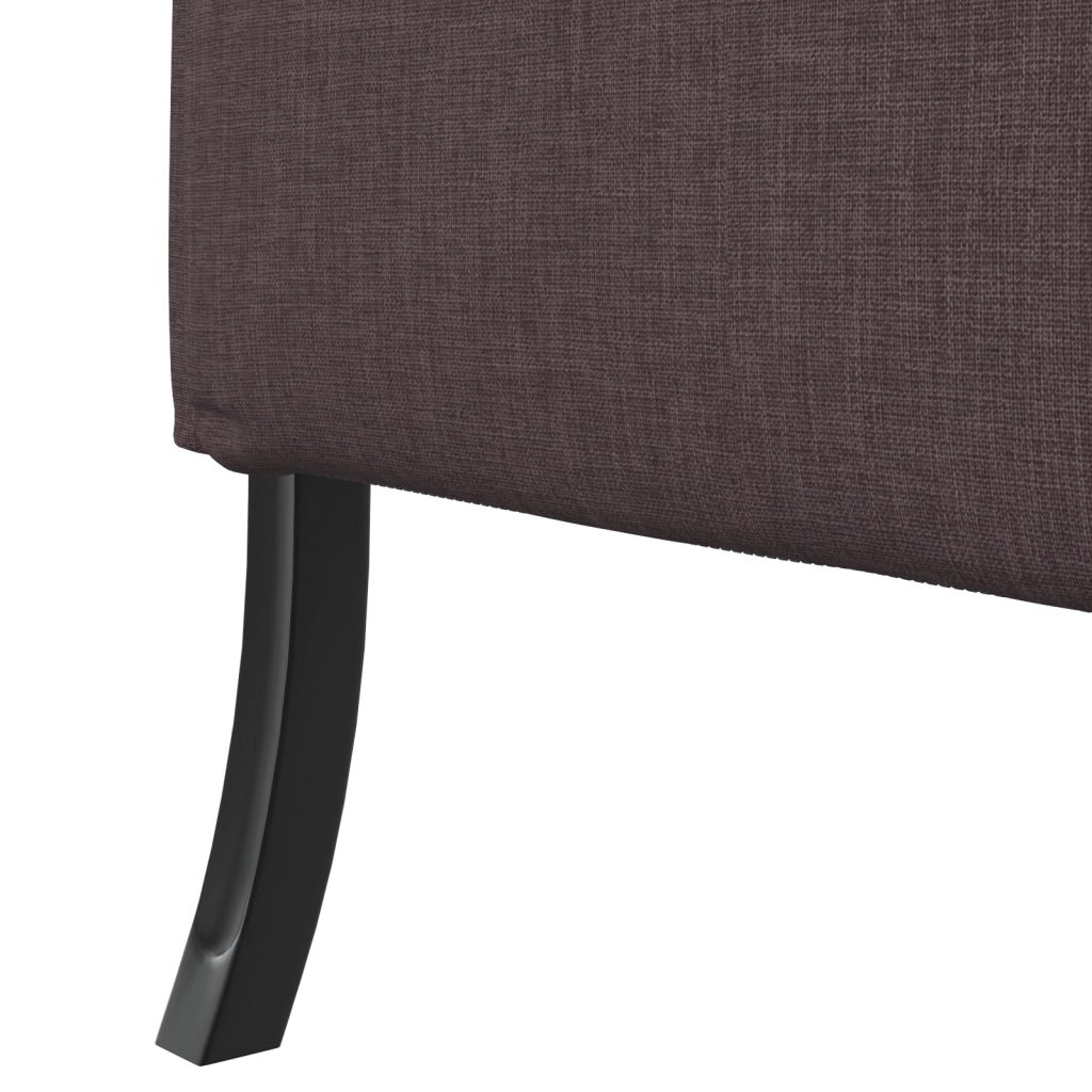 Divano alto Marrone scuro 109x56x121 cm Tessuto