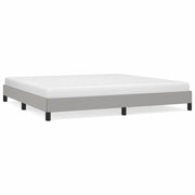 Letto matrimoniale | Letto per adulti | Giroletto senza Materasso Grigio Chiaro 200x200 cm Tessuto