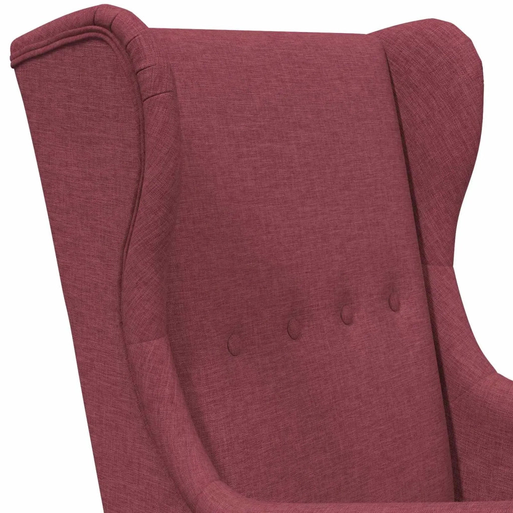 Poltrona | Sedia Relax Rosso Vino Tessuto