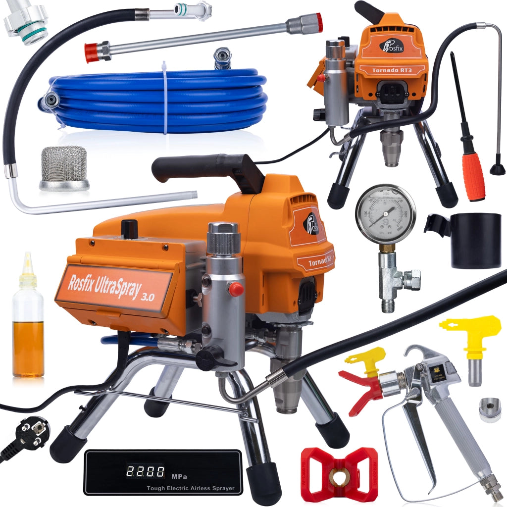 Pompa a Pistone Rosfix Tornado RT3 UltraSpray – 2200W, 22MPA, 2,5L/min
