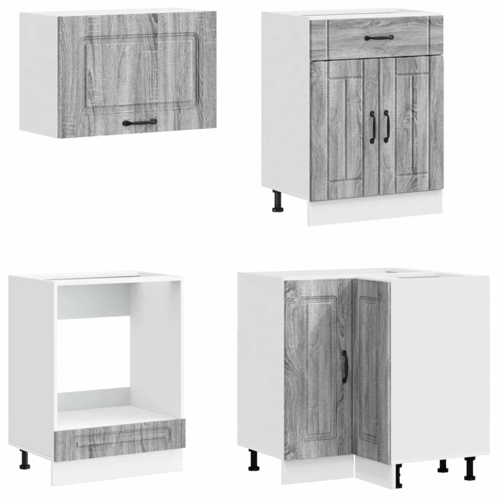 Unità Cucina KALMAR 8 pcs Sonoma grigio Legno ingegnerizzato 3438453